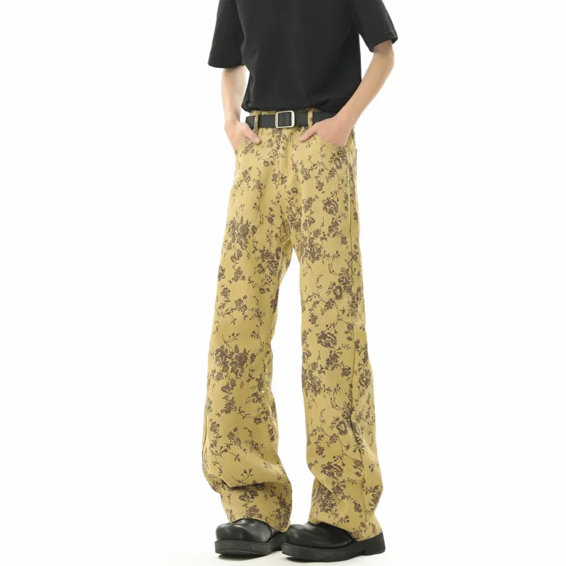 RICE NINE TEN Jeans Unisex Yellow-2