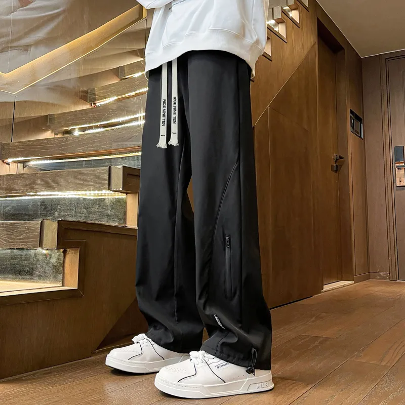 RICE NINE TEN Casual Pants Unisex Black-2