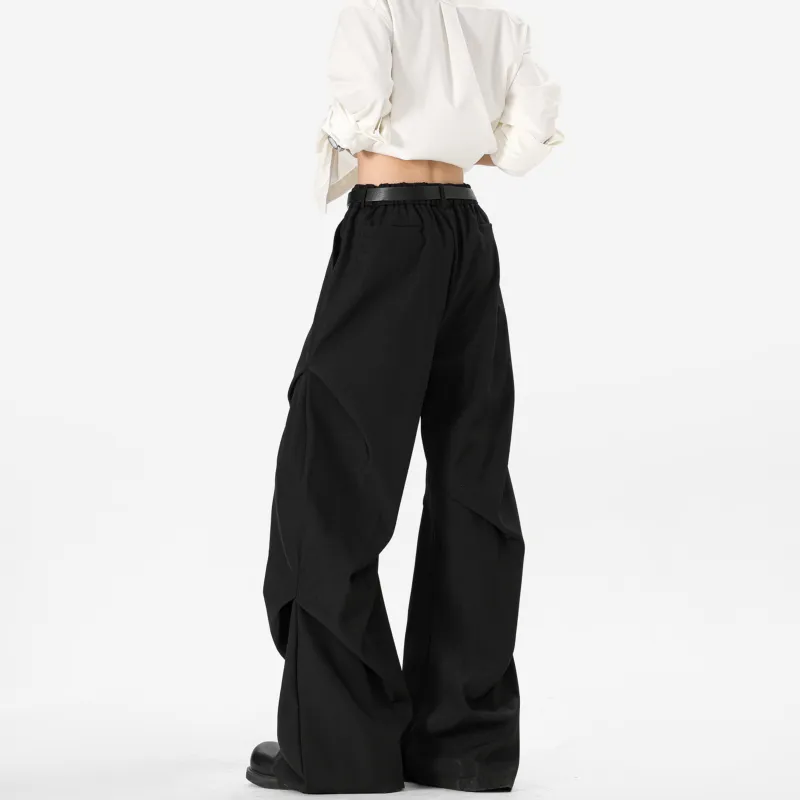 RICE NINE TEN Suit Trouser Unisex Black Extended Length-1