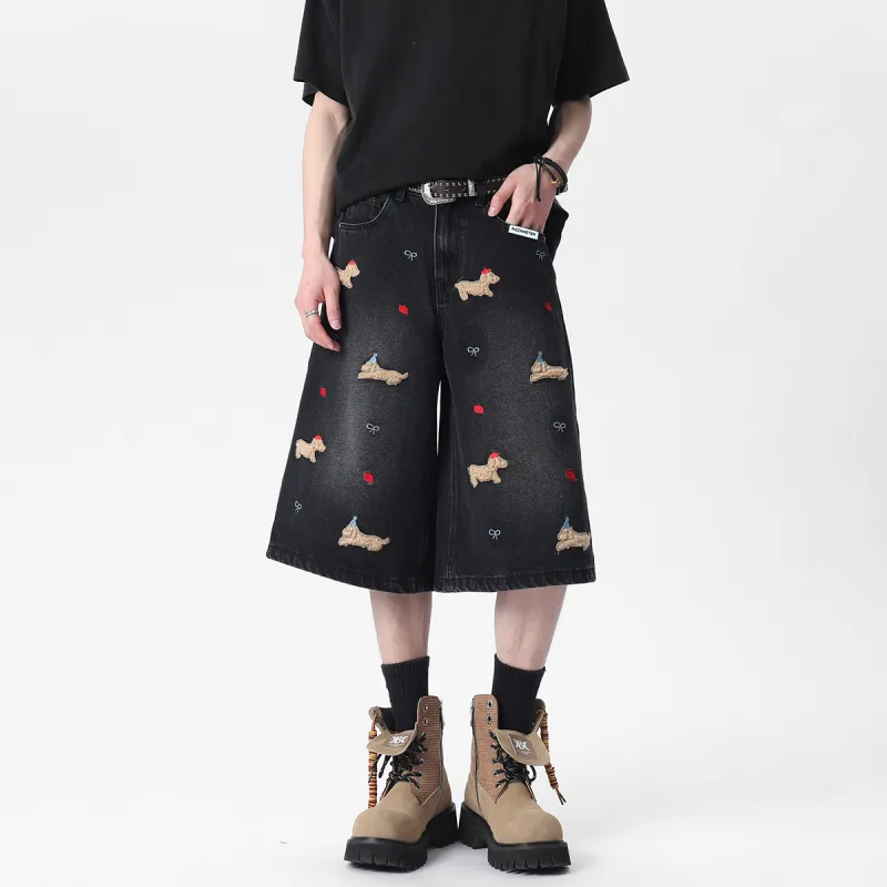 RICE NINE TEN Denim Shorts Unisex-2
