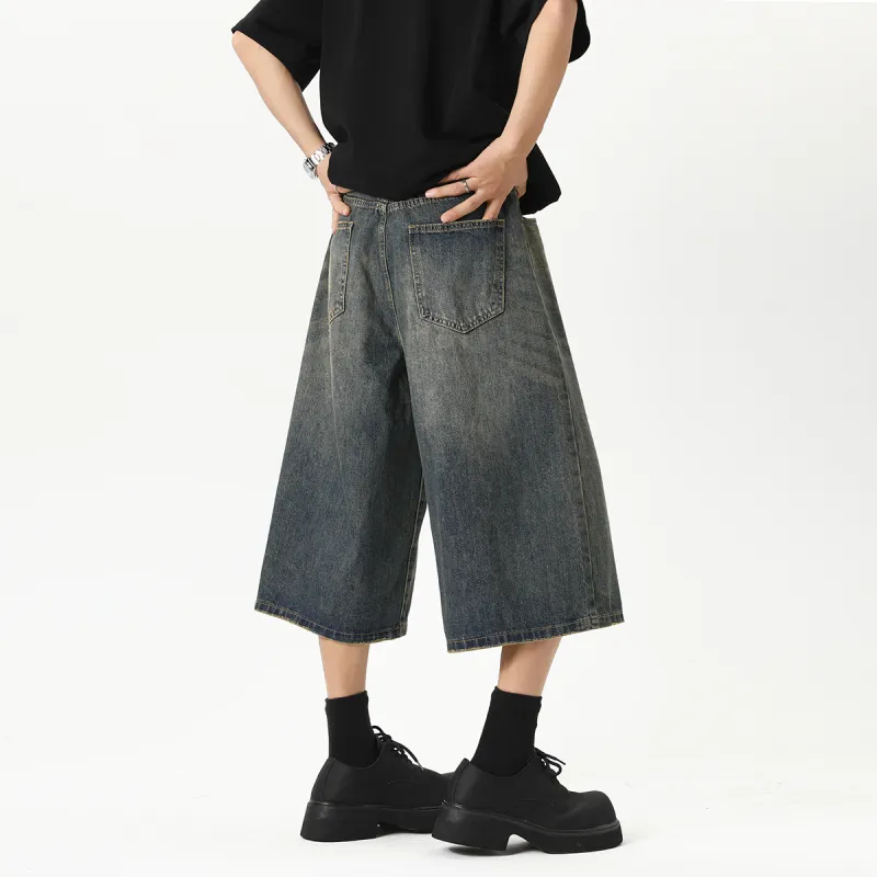 RICE NINE TEN Denim Shorts Unisex-17