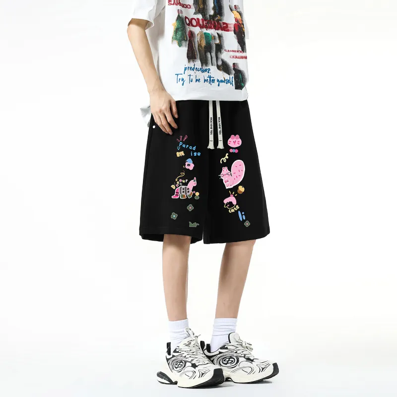 RICE NINE TEN Casual Shorts Unisex-10