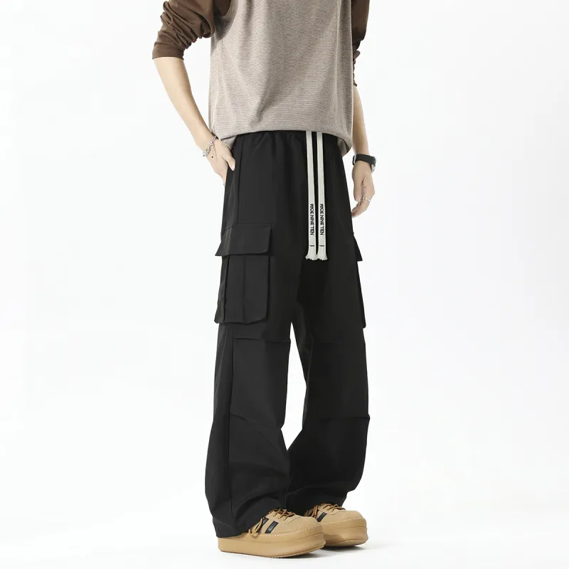 RICE NINE TEN Cargo Pants Unisex Black-3