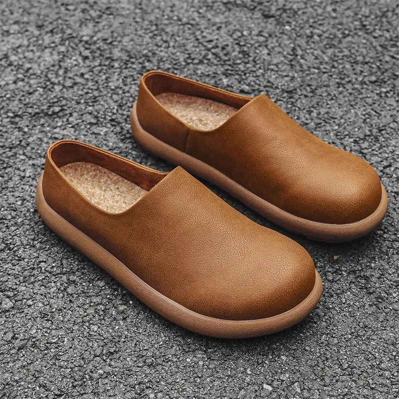 JOSINY Rubber Sole Abrasion Resistant Slip Resistant Closed Toe Slippers Men's-3