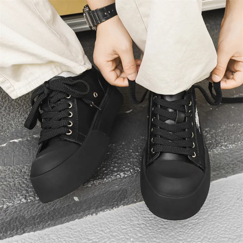 JOSINY Cushioning, Abrasion Resistant, Lightweight, And Breathable Low Top Skateboard Shoes Men's-8