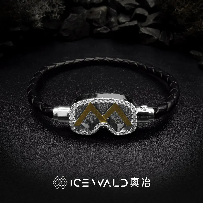 ICEWALD 925 Sterling Silver Bracelets Unisex Gold/Silver-2