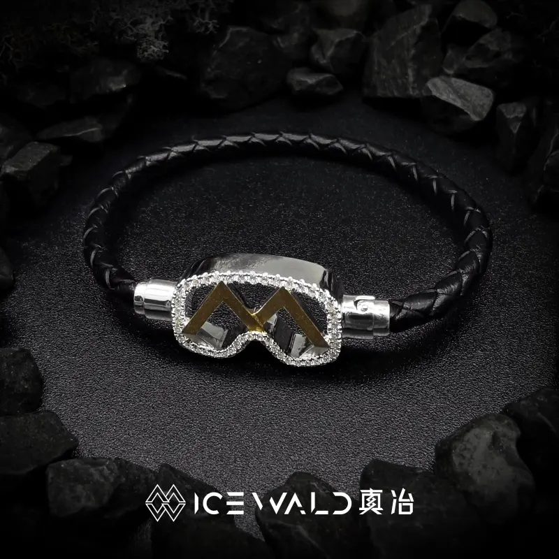 ICEWALD 925 Sterling Silver Bracelets Unisex Gold/Silver-3