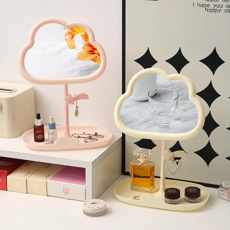JOYTOUR Shooting Stars Cloud Adjustable Single Sided Mirror Makeup Tools-3