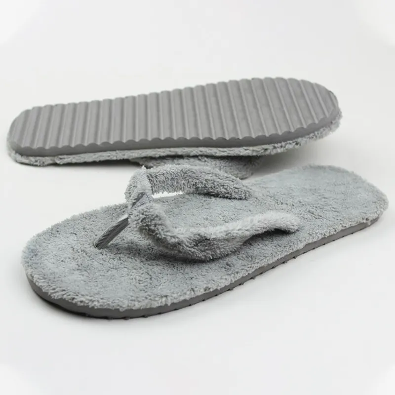JOYTOUR Disposable Towel Fabric Flip Flops Thong Clip Toe Slippers Home Slippers One Size-5