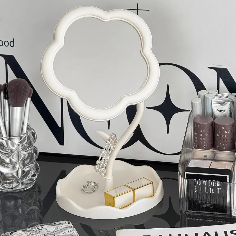 JOYTOUR Portable Floral Mirror Make Up Mirrors-1