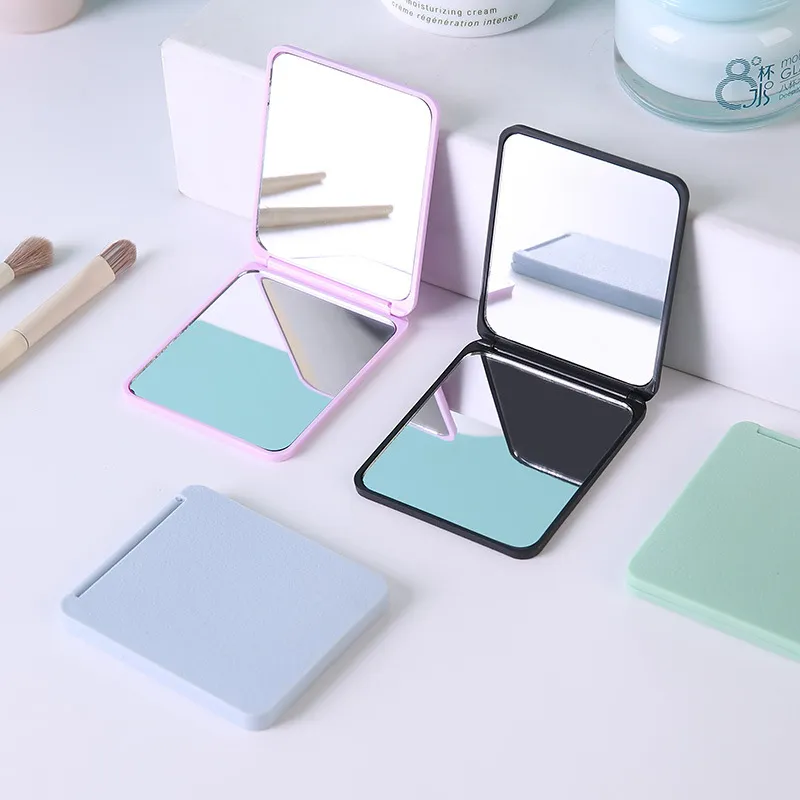 JOYTOUR Flap Minimalist Style Matte Square Foldable Mirror Dressing & Grooming-1