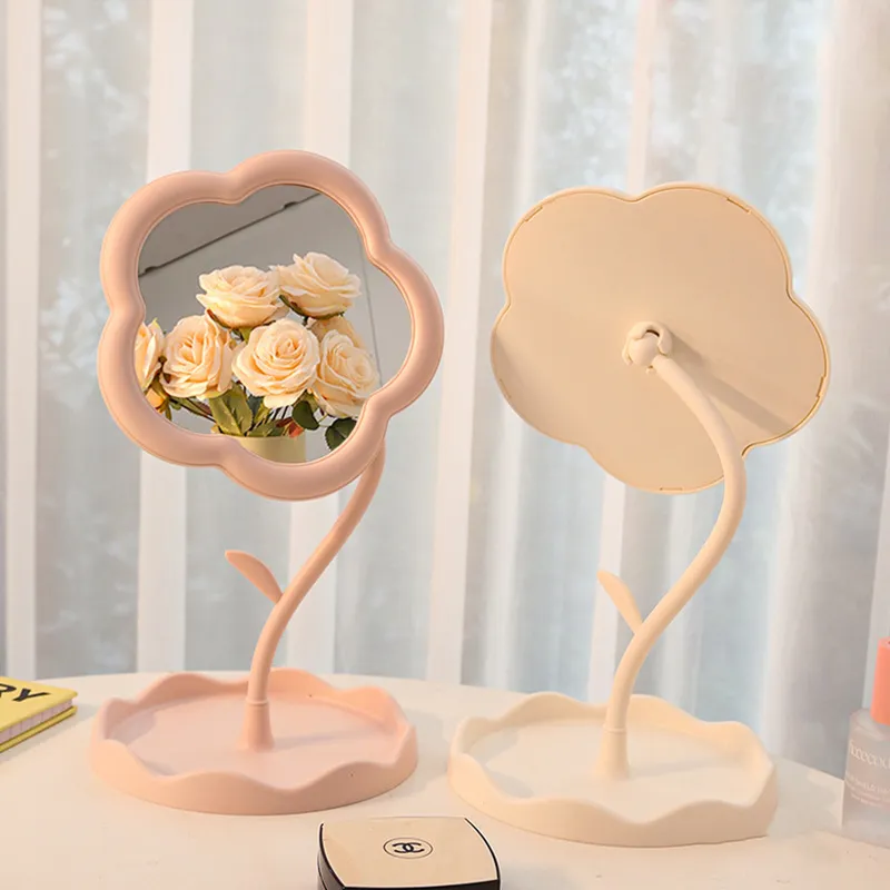 JOYTOUR Portable Floral Mirror Make Up Mirrors-3