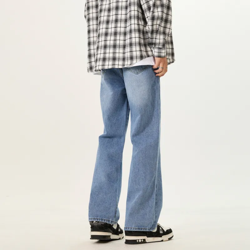 LANGWEIZHE Jeans Unisex Classic Blue-6