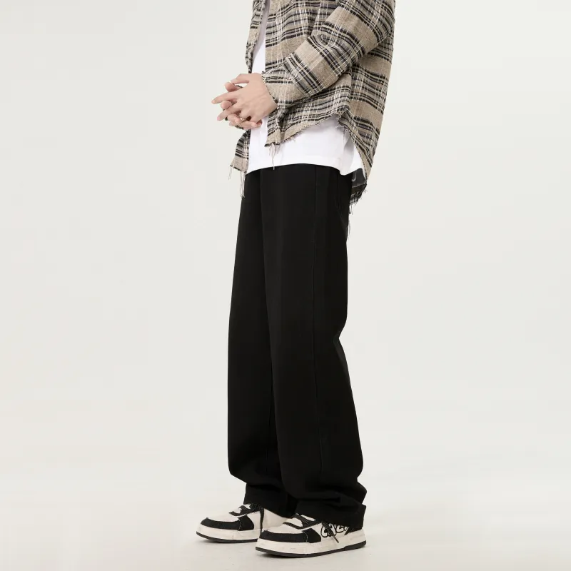LANGWEIZHE Jeans Unisex Black-5