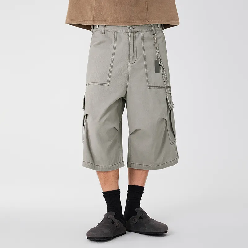 LANGWEIZHE Cargo Shorts Unisex-11