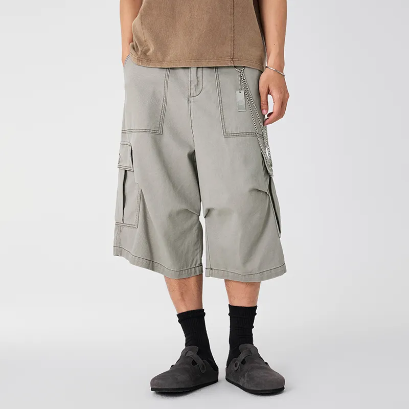 LANGWEIZHE Cargo Shorts Unisex-9