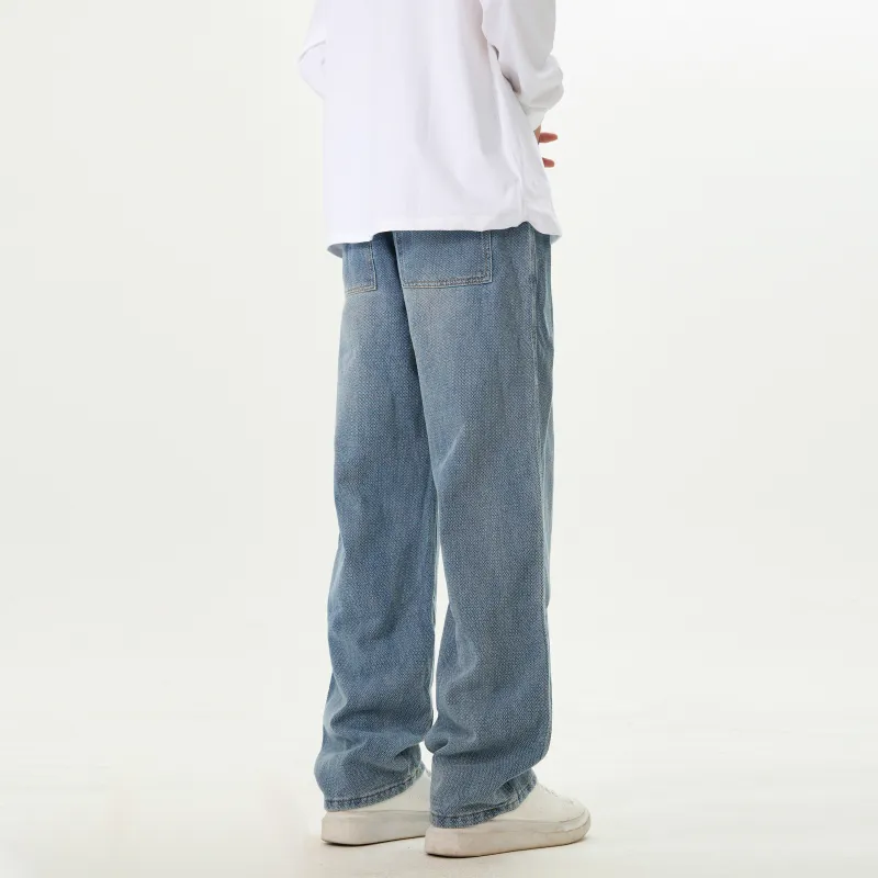 LANGWEIZHE Jeans Unisex Black Gray Color-10