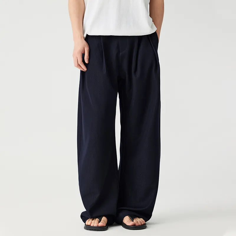 LANGWEIZHE Trendy Versatile Draped Double Bamboo High Quality Basic Unisex-2