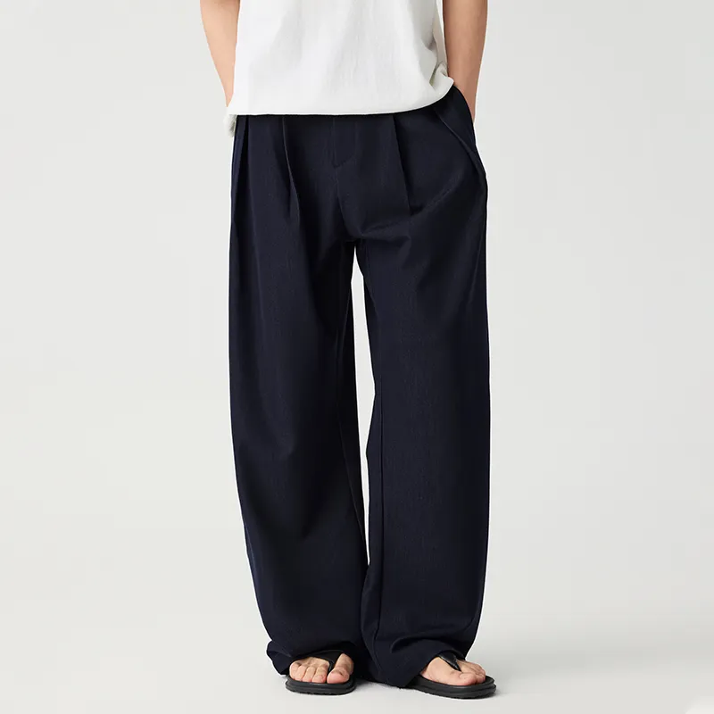 LANGWEIZHE Trendy Versatile Draped Double Bamboo High Quality Basic Unisex-3