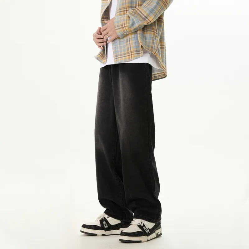 LANGWEIZHE Jeans Unisex-5