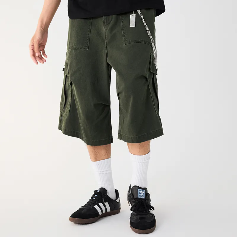 LANGWEIZHE Cargo Shorts Unisex-26