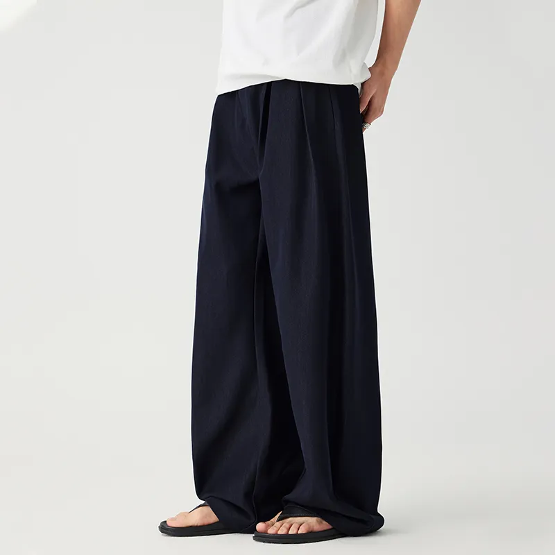 LANGWEIZHE Trendy Versatile Draped Double Bamboo High Quality Basic Unisex-4
