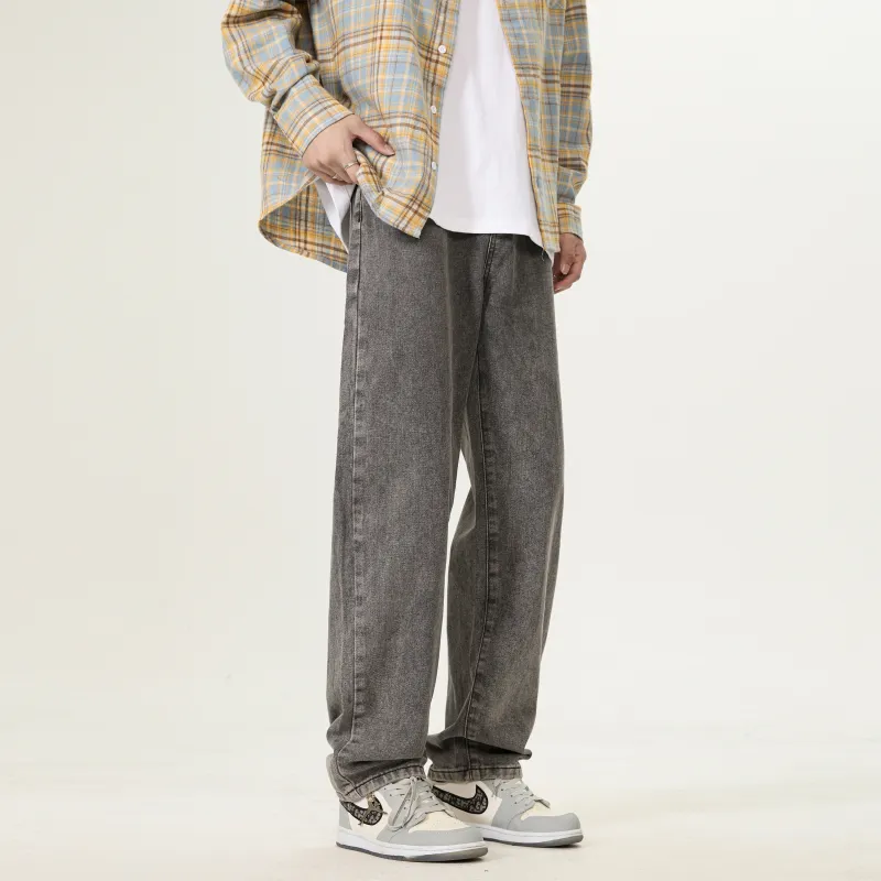 LANGWEIZHE Jeans Unisex-8