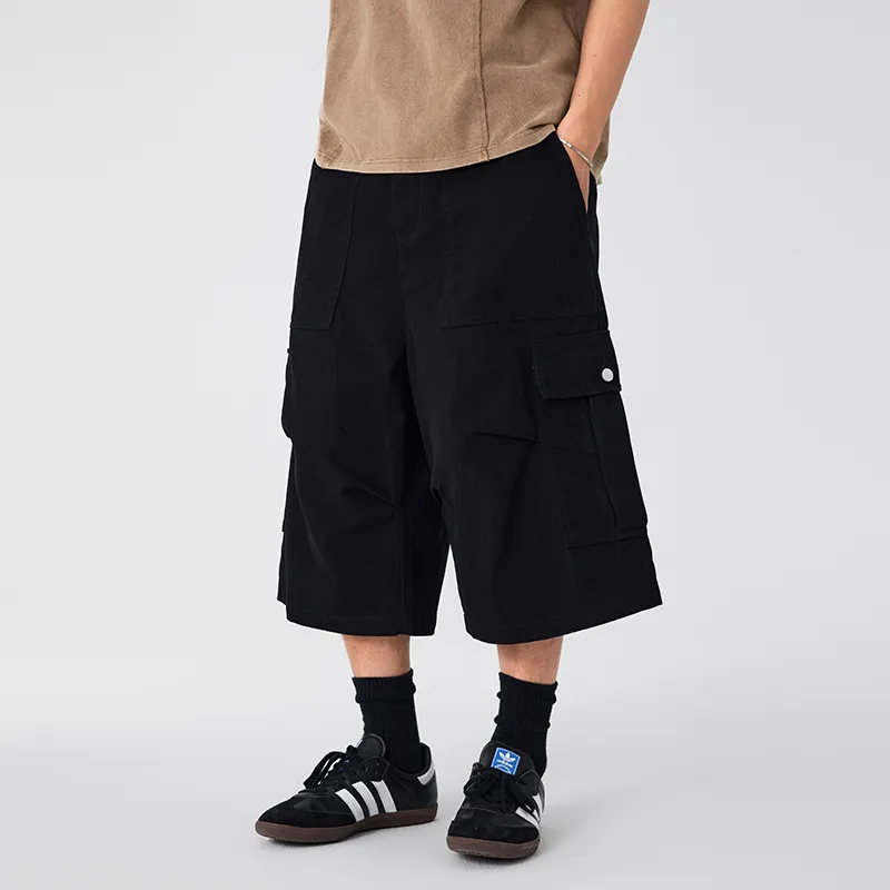 LANGWEIZHE Cargo Shorts Unisex-3