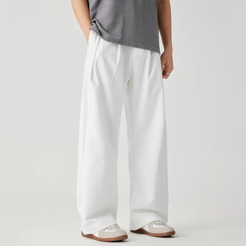 LANGWEIZHE Trendy Versatile Draped Double Bamboo High Quality Basic Unisex-9