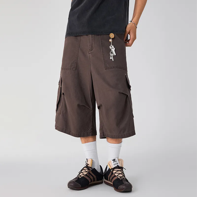 LANGWEIZHE Cargo Shorts Unisex-16