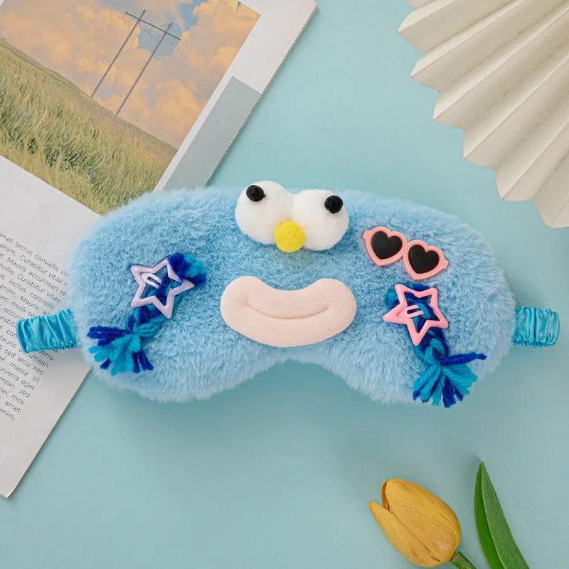 NUOTING Imitation Rabbit Plush Eye Masks-5