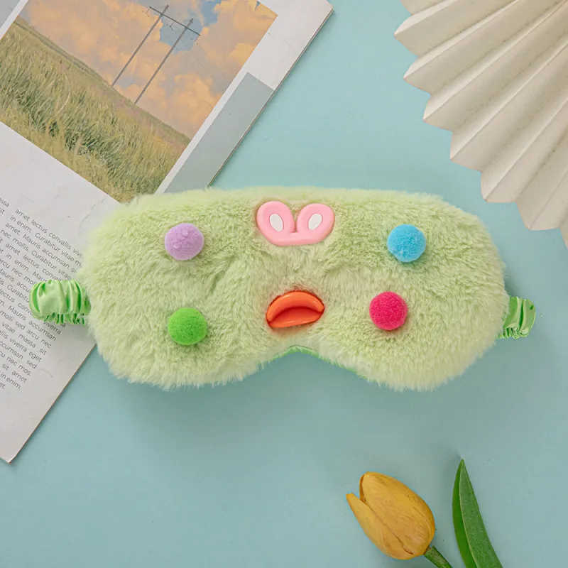 NUOTING Imitation Rabbit Plush Eye Masks-3