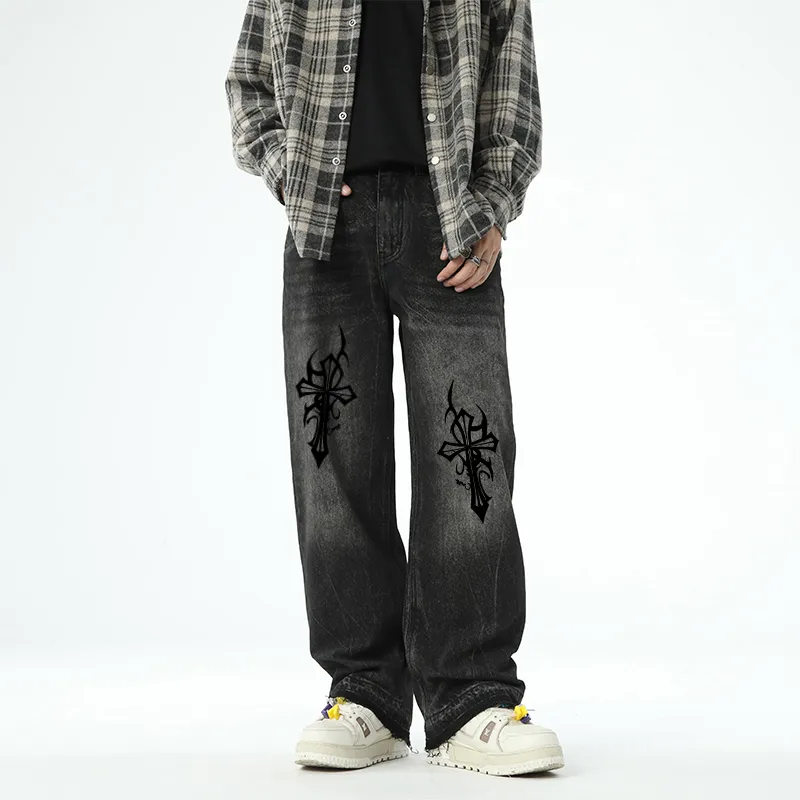 GALAXY FAIRY Jeans Unisex Dirty Black-2