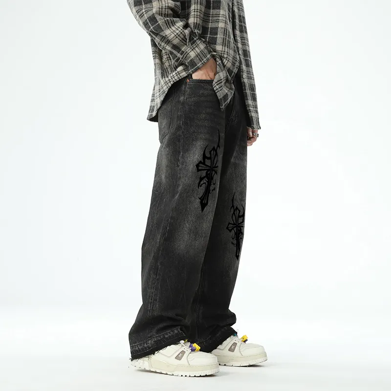 GALAXY FAIRY Jeans Unisex Dirty Black-3