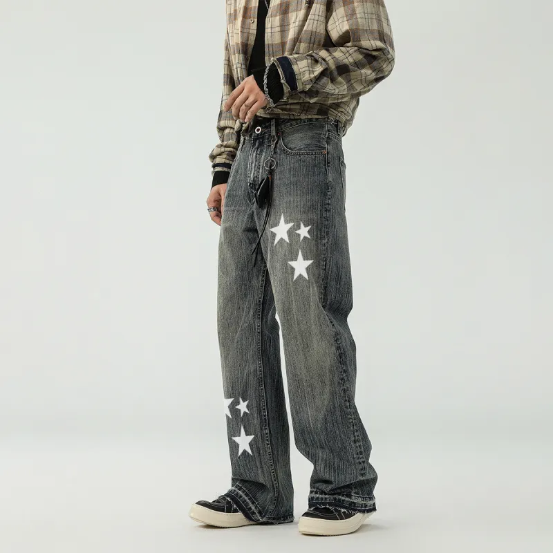 GALAXY FAIRY Jeans Unisex Vintage Blue-2