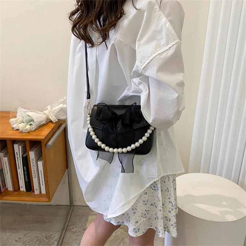 Yalu PU Shoulder Bag Women's White/Black/Blue/Pink-20