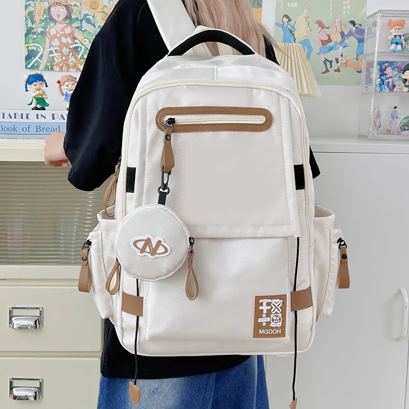 Yalu Nylon Backpack Unisex Multicolor-5