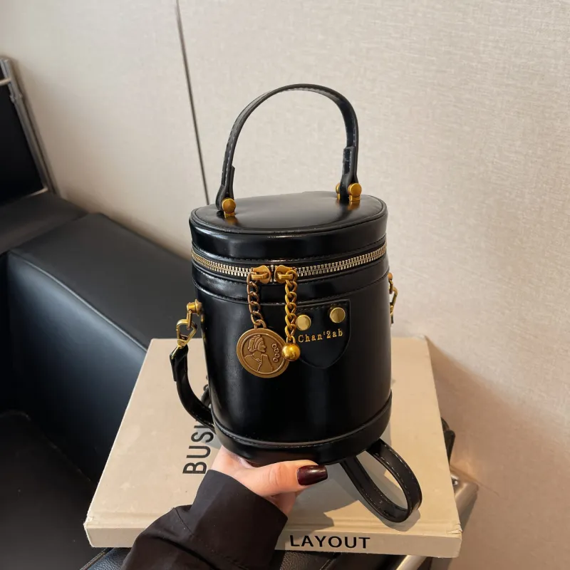 Yalu PU One Shoulder Crossbody Bucket Bag, Handbag Regular Women's Coffee/Black/Brown/Burgundy-1