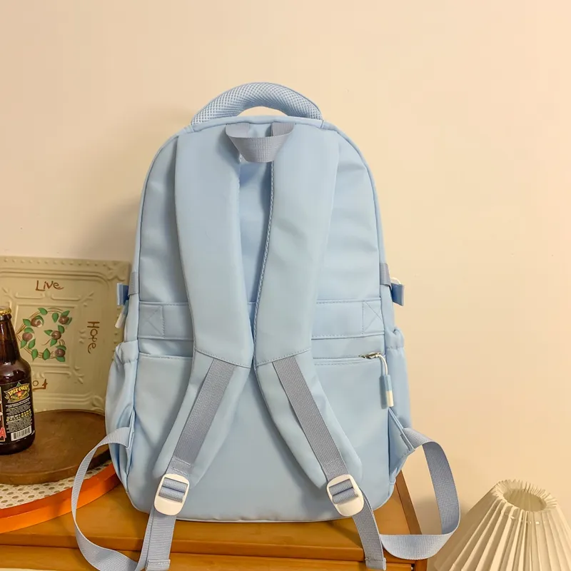 Yalu Nylon Backpack Women's White/Black/Pink/Purple/Yellow/Blue-23