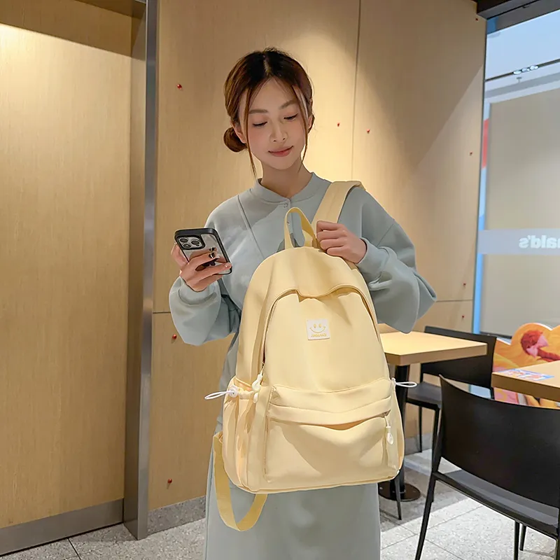 Yalu Nylon Backpack Unisex Multicolor-26