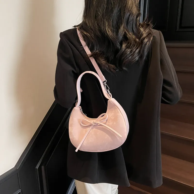 Yalu PU Shoulder Bag, Crossbody Bag, Handbag Regular Women's Black/Pink/Ecru/Silver/Blue-13
