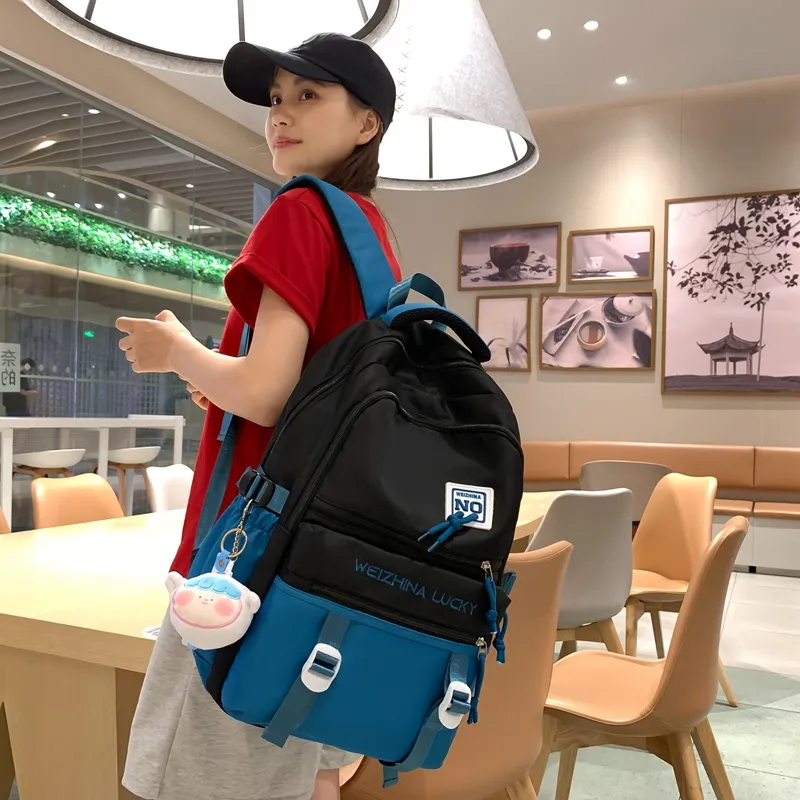 Yalu Nylon Backpack Unisex Multicolor-13