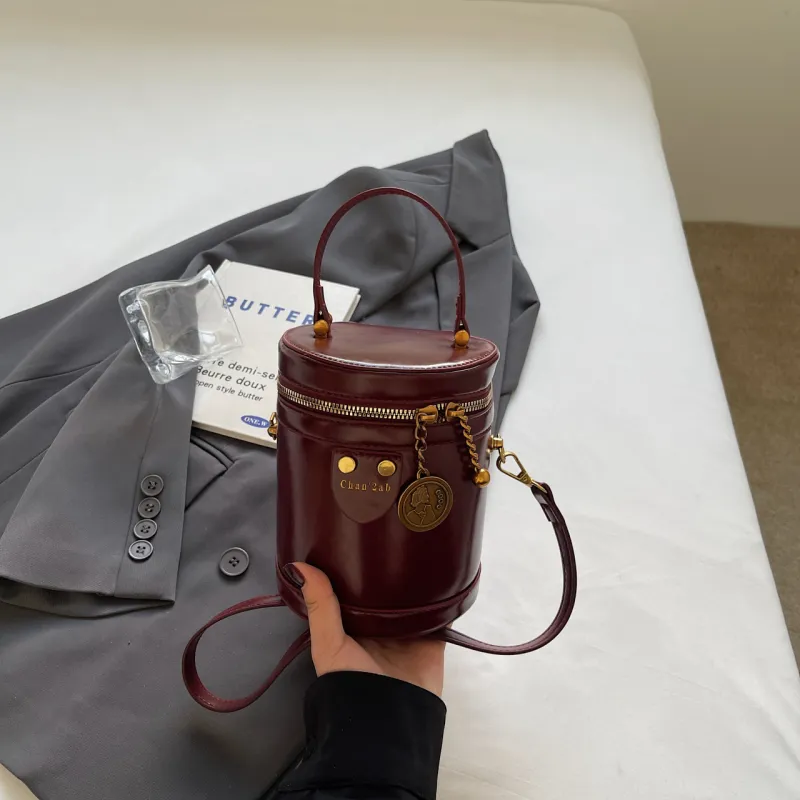 Yalu PU One Shoulder Crossbody Bucket Bag, Handbag Regular Women's Coffee/Black/Brown/Burgundy-14