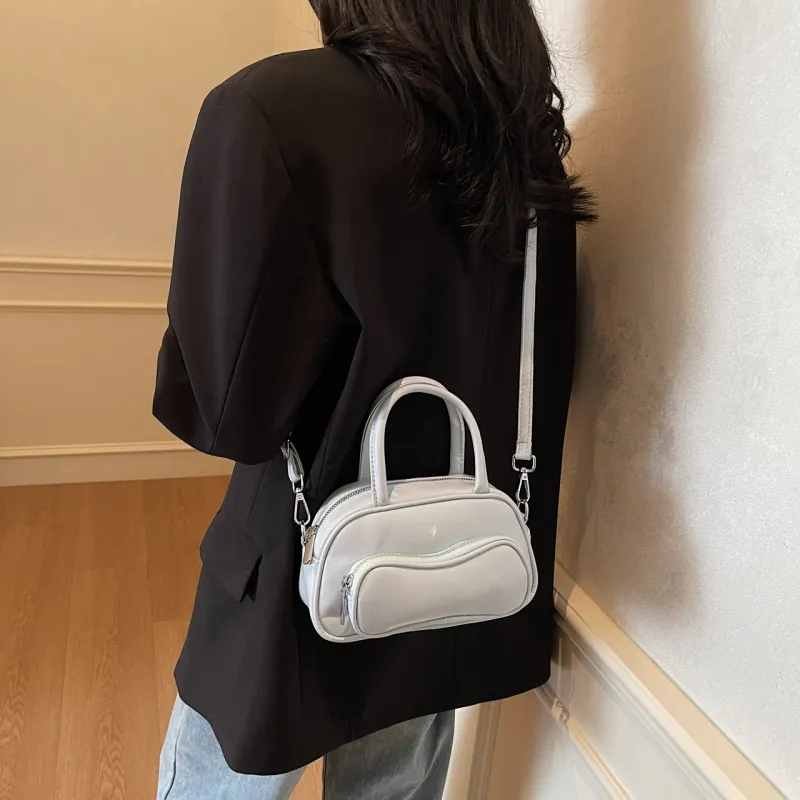 Yalu PU Shoulder Bag Crossbody Bag Handbag Regular Women's Black/Ecru/Burgundy/Blue/Pink-27