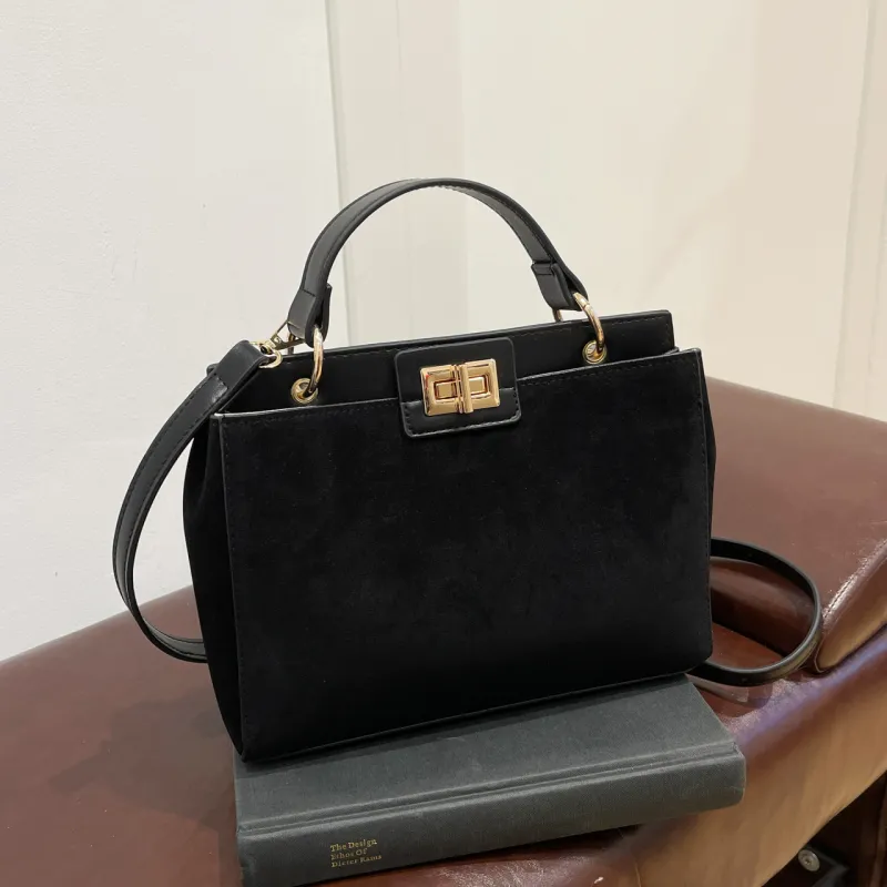 Yalu Flannelette Material Handbag, Crossbody Bag Regular Women's Brown/Burgundy/Coffee/Black-15
