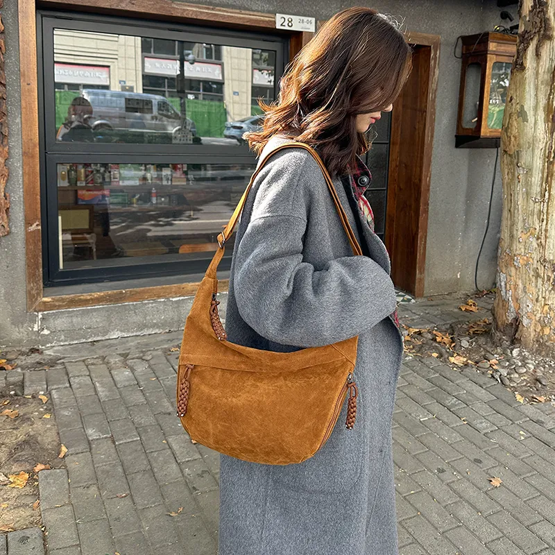 Yalu Suede Crossbody Bag, Shoulder Bag Regular Women's Multicolor-29