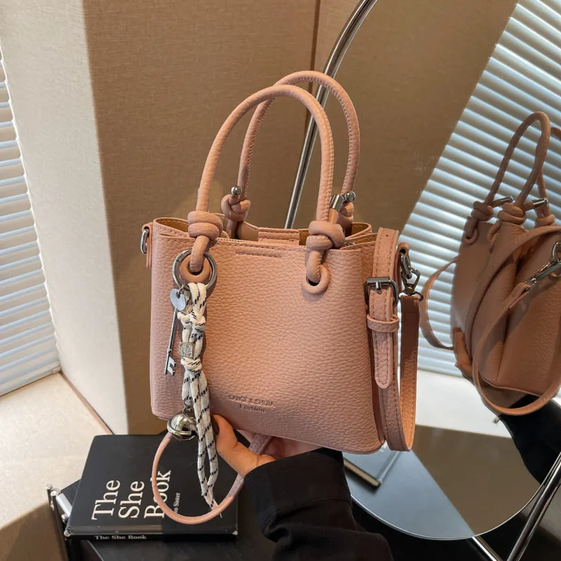Yalu PU Handbags Shoulder Bag Crossbody Bag Women's Ecru/Black/Pink/Khaki-17