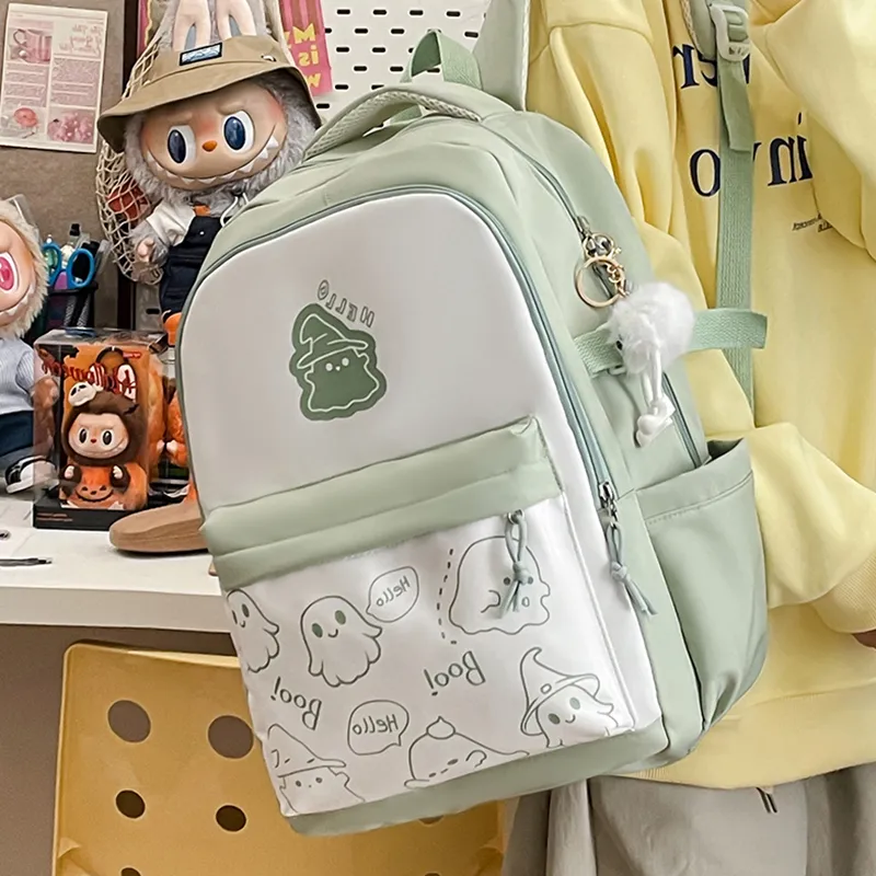 Yalu Nylon Backpack Unisex Multicolor-17