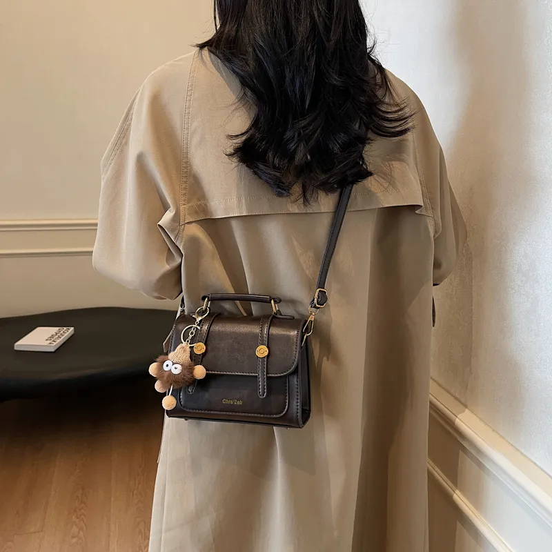 Yalu PU Shoulder Bag, Crossbody Bag, Handbag Regular Women's Ecru/Black/Dark Brown/Coffee-26
