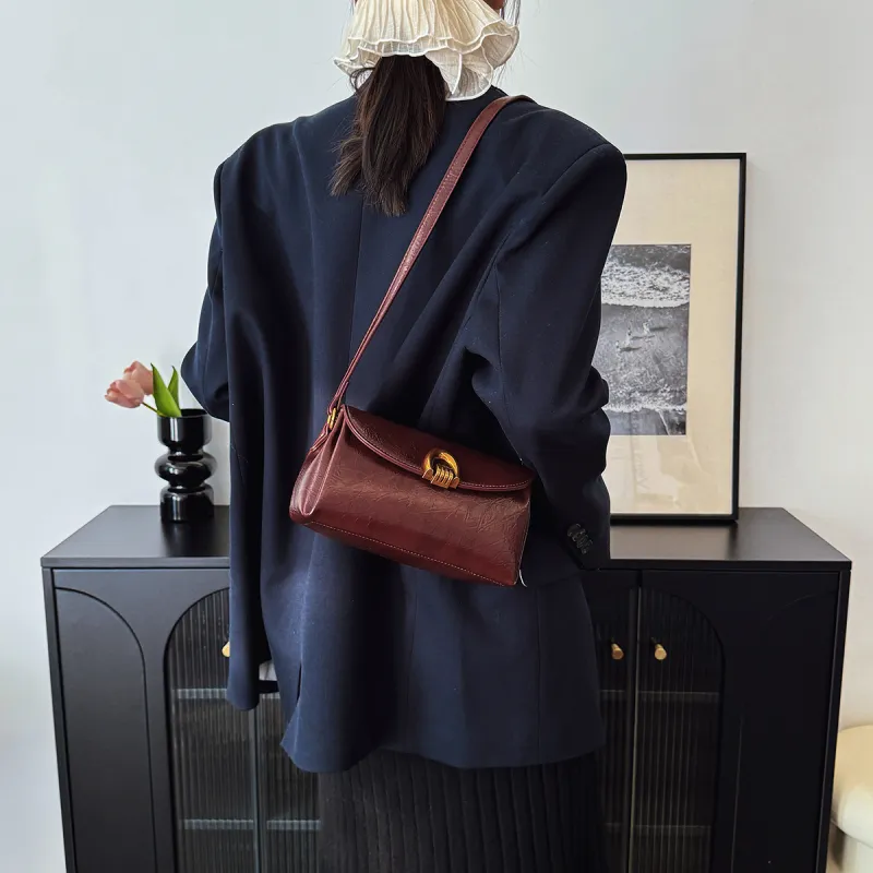 Yalu PU Portable Crossbody Bag, Shoulder Bag Regular Women's Black/Burgundy/Coffee-8